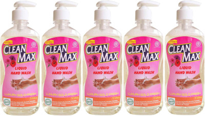 

Cleanmax 1L -Pack of 5- (LUXURY GOLD FRESH)(1 L, Pump Dispenser, Pack of 5)