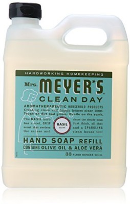 

Mrs Meyers Clean Day liquid hand soap refill, 33 , basill, 2 pk(990 ml, Bottle)