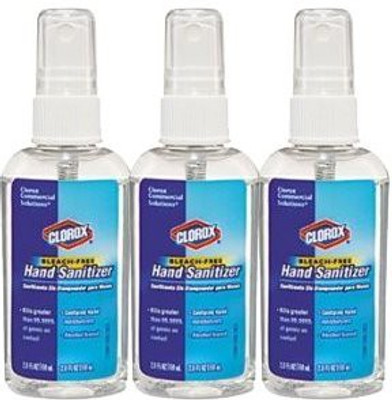 

Clorox Commercial Solutions clorox 02174 bleach-free hand sanitizer spray: 3-pack of 2 bottles - kills norovirus. bundled with magnet.(60 ml, Bottle, Pack of 3)