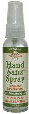 

All Terrain natural hand sanitizer spray with moisturizing aloe, 2-ounce(60 ml, Bottle)