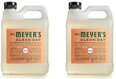 

Mrs. Meyers mrs. meyer's clean day liquid hand soap refill, geranium, 33 fl - 2 pack(990 ml, Bottle, Pack of 2)