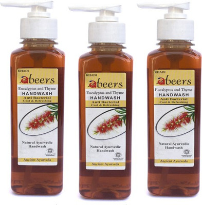 

khadi abeers EUCALYPTUS HANDWASH(250 ml, Pump Dispenser, Pack of 3)