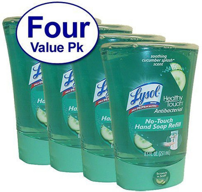 

Lysol no-touch hand soap refill pack 4(255 ml, Bottle, Pack of 4)