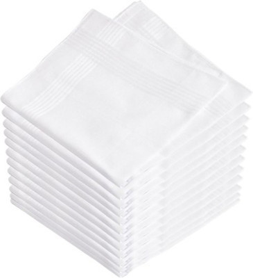 Kraftivity Premium [ White ] Handkerchief(Pack of 6)