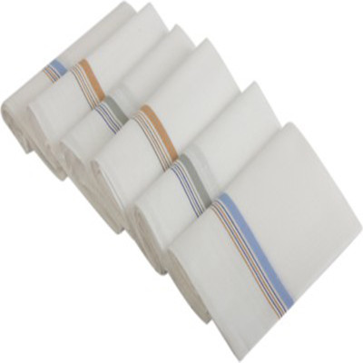 

Aurraa Men'S Color Striped Handkerchief(Pack of 6)