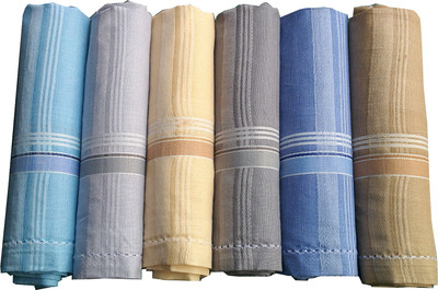 

Supriya Multicolor Men's Cotton 45x45Cm Pack of 6 Handkerchief(Pack of 6)