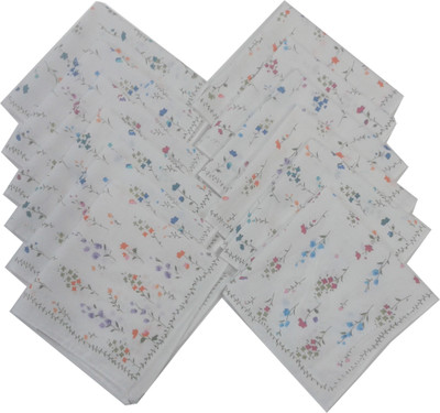 

SaifeeSons Seasonal Flowers Handkerchief(Pack of 12)
