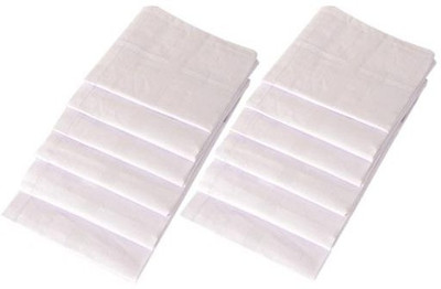 

S4S Men's White Handkerchief(Pack of 12)