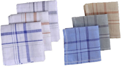 

S4S Striped & Colour Handkerchief(Pack of 6)