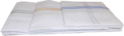KUBER INDUSTRIES Stylish [ White ] Handkerchief(Pack of 3)