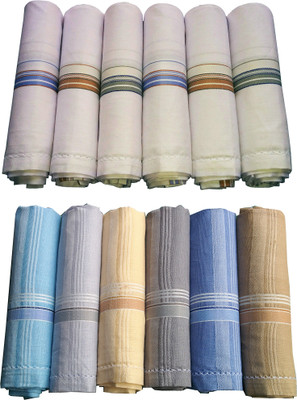 

Supriya Combo White & Multicolor Men's 41x41Cm Pack of 12 Handkerchief(Pack of 12)