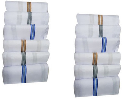

Aadishwar Creations Whl12 Handkerchief(Pack of 12)