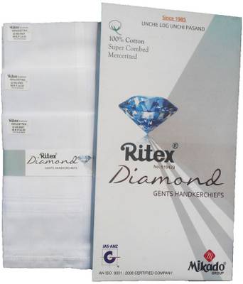 Ritex Diamond-Ww ["White"] Handkerchief