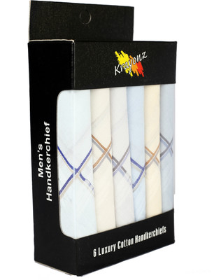 

Krayonz Mens Handkerchief(Pack of 6)