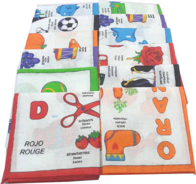 7% OFF on SaifeeSons Educational Colours Handkerchief(Pack of 12)