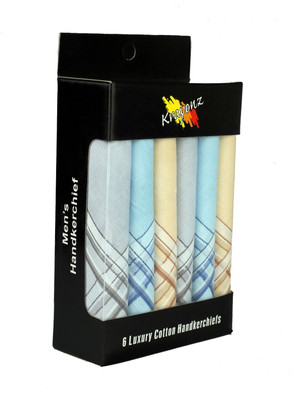 

Krayonz Mens Handkerchief(Pack of 6)
