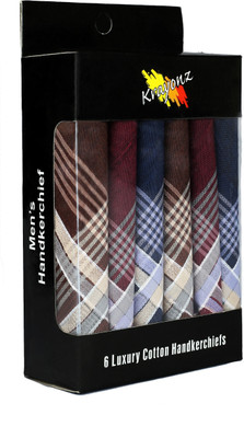

Krayonz Mens Handkerchief(Pack of 6)