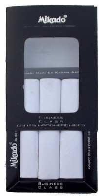 MIKADO Business Class [ White ] Handkerchief(Pack of 3)