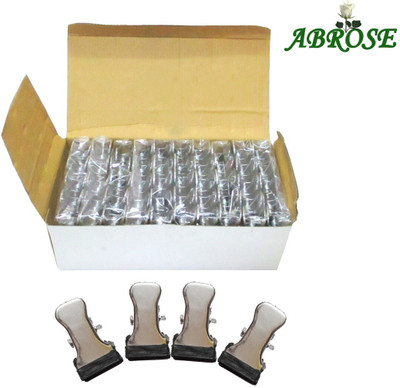 

Abrose Steel Pack of 100 Cloth Hangers(Silver)