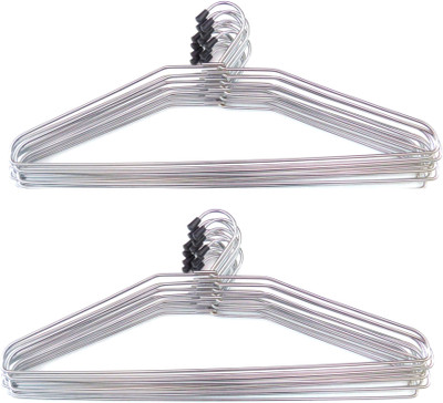 

Kayyo Stainless Steel Pack of 24 Cloth Hangers(Steel)