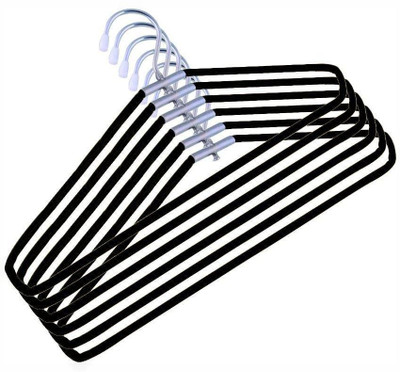 

Aar India Steel Pack of 12 Cloth Hangers(Black)
