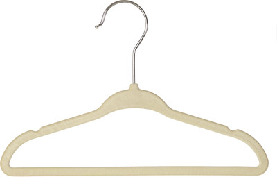 

Howards Wooden, Microfibre Pack of 5 Cloth Hangers(Beige)
