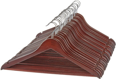 AADYA Wooden Pack of 30 Cloth Hangers