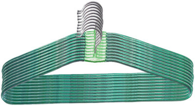 

BIGSALE786 Steel Pack of 10 Cloth Hangers(Green)