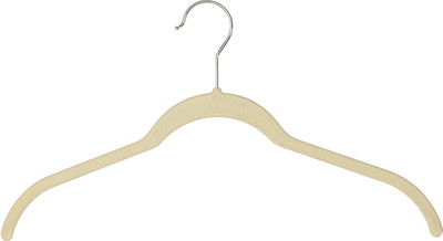 

Howards Wooden, Microfibre Pack of 20 Cloth Hangers(Beige)