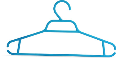 

Bonita Plastic Pack of 12 Cloth Hangers(Blue)