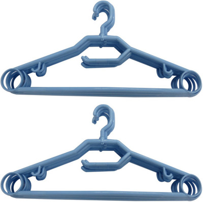 

Hanbao 360* Rotating Plastic Pack of 12 Cloth Hangers(Blue)