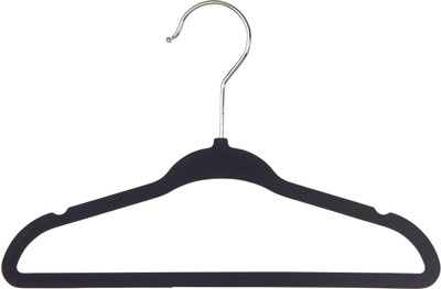 

Howards Wooden, Microfibre Pack of 5 Cloth Hangers(Black)
