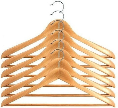 55% OFF on PHOENIX Wooden Pack of 6 Hangers(Brown) 55% OFF on PHOENIX Wooden Pack of 6 Hangers(Brown)