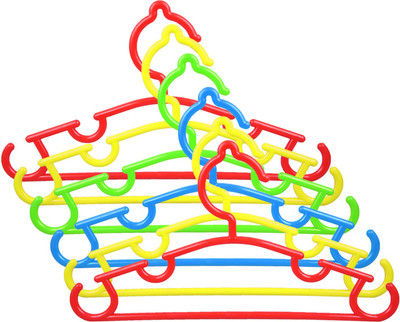 

Brecken Paul Plastic Pack of 6 Kids Hangers(Multicolor)