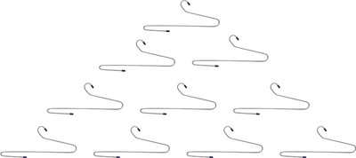 

Sakshi Enterprises Stainless Steel Pack of 10 Cloth Hangers(Silver)
