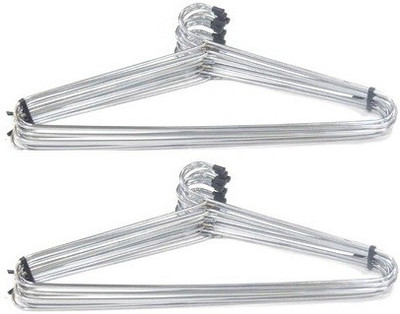 

Handy Monas Glossy Stainless Steel Pack of 2 Cloth Hangers(Steel)