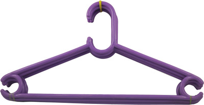 

Microgen Polypropylene Pack of 6 Cloth Hangers(Purple)