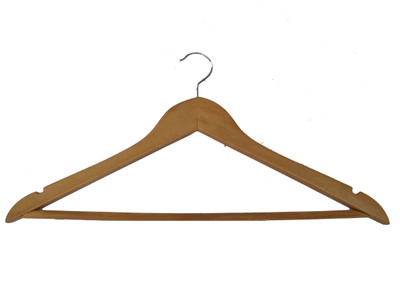 HANDICRAFT Wooden Pack of 12 Cloth Hangers