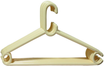 

Hanbao 999-OW Plastic Pack of 12 Cloth Hangers(White)
