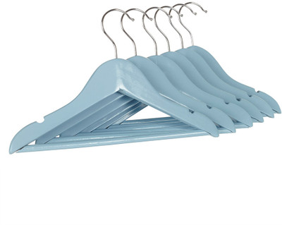 

Howards Wooden Pack of 6 Kids Hangers(Blue)