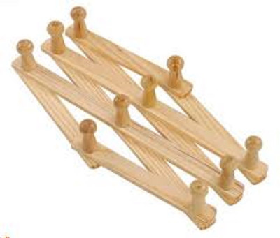 

Magnusdeal Wooden Cloth Hanger(Gold)