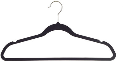 

Howards Flocked Microfibre Pack of 5 Cloth Hangers(Black)