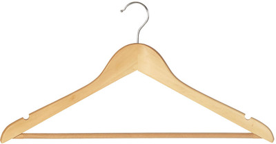 

Howards Timber Natural Wooden Pack of 2 Cloth Hangers(Beige)