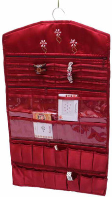 

Kuber Industries Make Up Hanging Jewellery Vanity Box(Maroon)