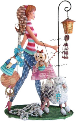 

Bali Mantra Girl with Poodle Jewellery Organizer( )