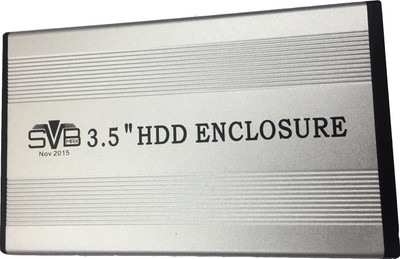 SVB SATA 3.5 inch Internal Hard Drive Enclosure(For SATA, Silver)