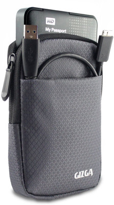 

Gizga Essentials Hard Drive Case 2.5 inch Impact Resistant Jacket Pouch(For 2.5 inch Hard Drive, Slate Grey)