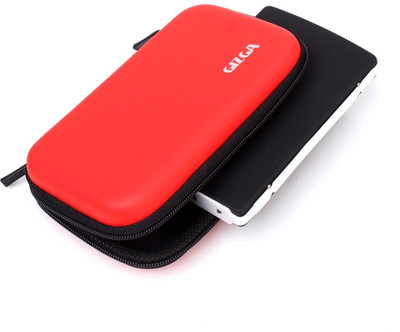 Gizga Essentials HDD 2.5 inch Hard Drive Case - Hard Shell(For 2.5 inch Hard Drive, Red)