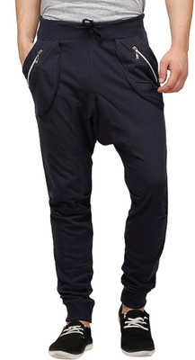

Campus Sutra Solid Cotton Blend Men Harem Pants, Blue