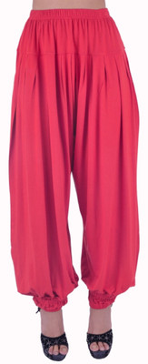 

Shyie Solid Cotton Viscose Blend, Lycra Blend Women Harem Pants, Coral blush